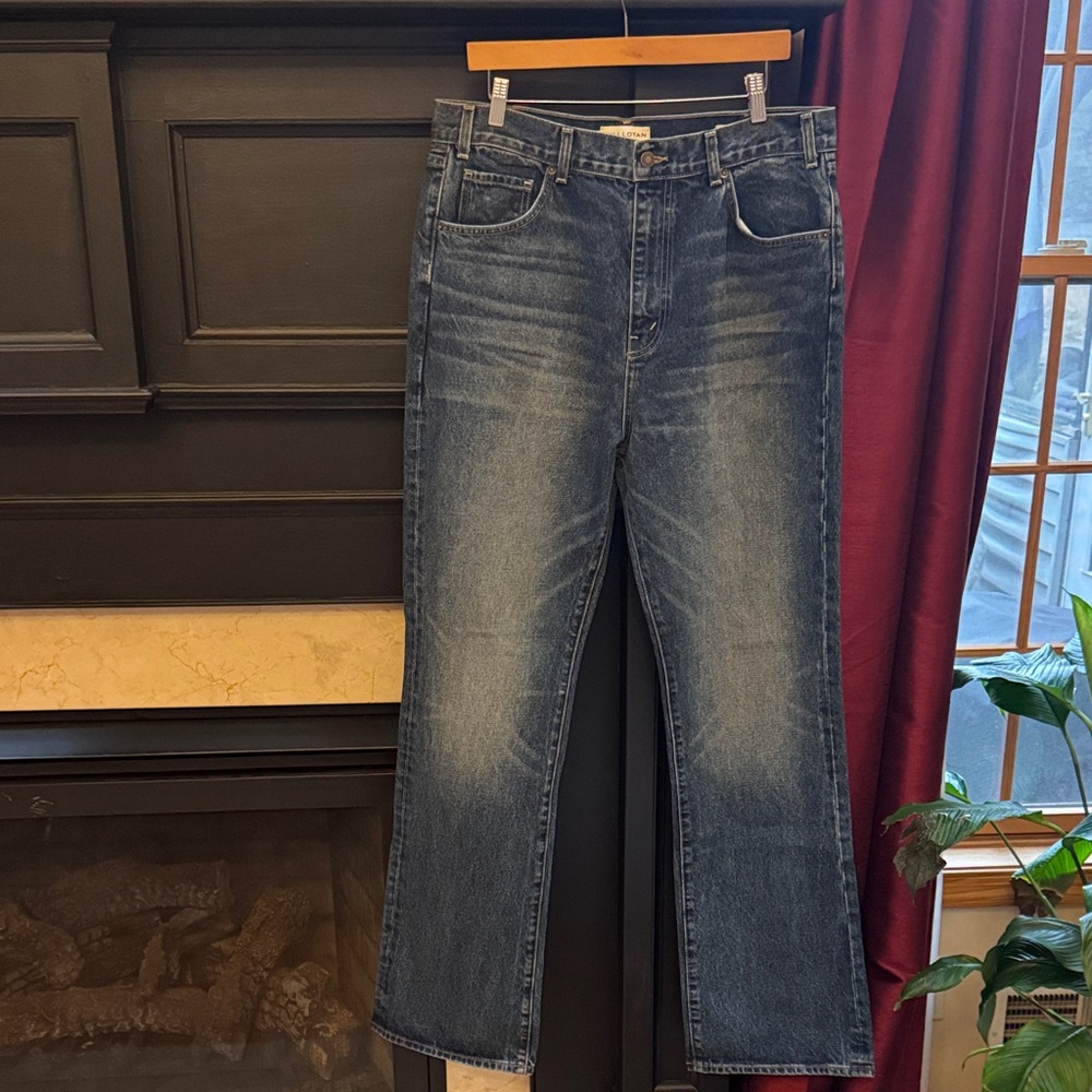 NILI LOTAN Men's Bootcut Jeans in medium Blue 36 / 34